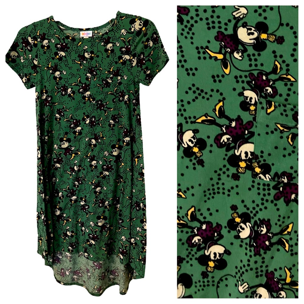 LuLaRoe Minnie Mouse High Low Dress Sz XXS